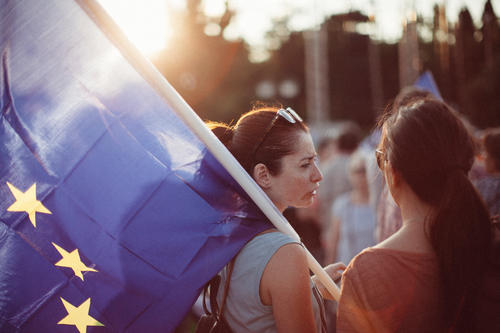 Für Europa auf die Straße gingen auch diese Frauen 2015 im griechischen Athen. Anlass war das Referendum zur Staatsschuldenkrise.
