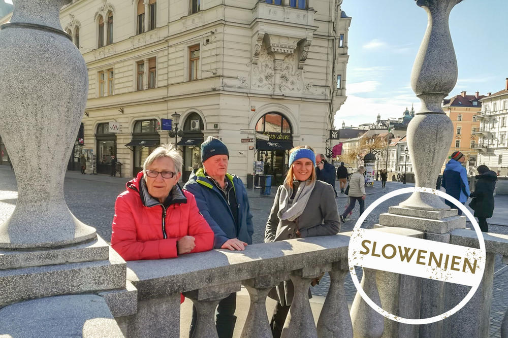 Sonja Poschenrieder bekam am Ende ihres Auslandsaufenthalts in Ljubljana Besuch von ihren Großeltern Resi und Rudi.