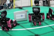 Die Fumanoids der Informatik sind kleine Fußball spielende Roboter