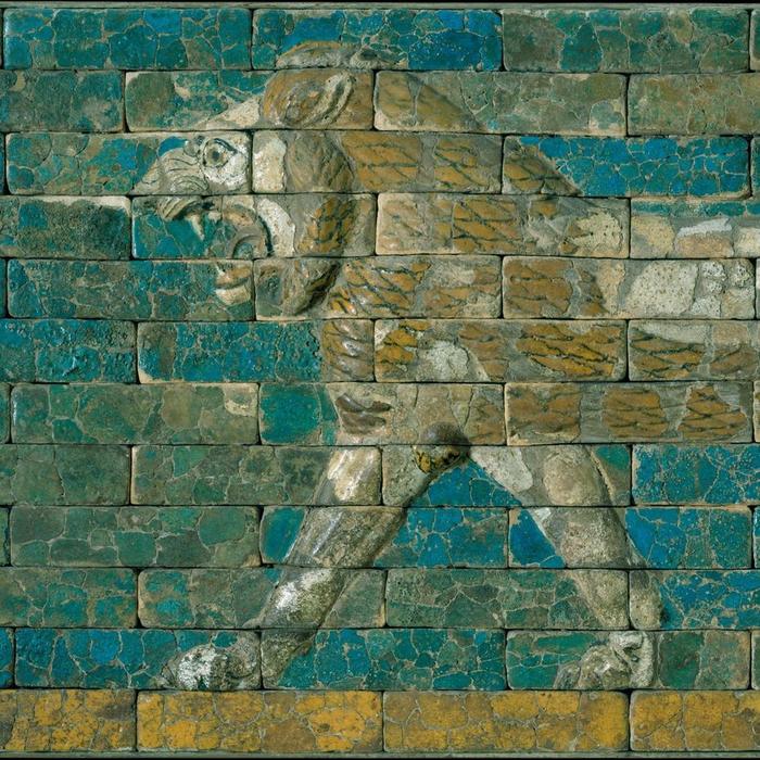 Panel with a Lion
