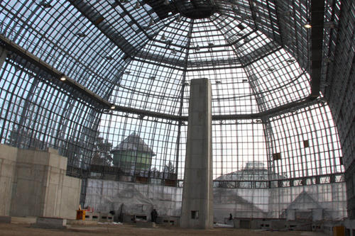 Momentan ist das Große Tropenhaus im Botanischen Garten eine gigantische leere Halle aus Glas