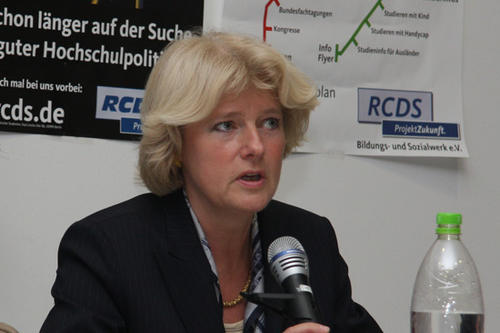 Monika Grütters, Mitglied der CDU-Bundestagsfraktion und Honorarprofessorin am Institut für Kultur- und Medienmanagement der Freien Universität