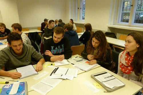 Im Seminar „Green Meetings @ Freie Universität Berlin" erarbeiteten Studierende gemeinsam, wie Veranstaltungen an der Hochschule nachhaltig organisiert werden können.