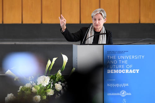 Judith Butler said that Universities that don’t defend themselves against attacks from outside lose their integrity.