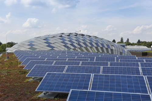 Photovoltaic systems on the roofs of Freie Universität Berlin