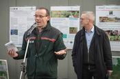 Gerhard Derr, Leiter des Forstamts Grunewald, freute sich über die rege Beteiligung in „seinem“ Wald.