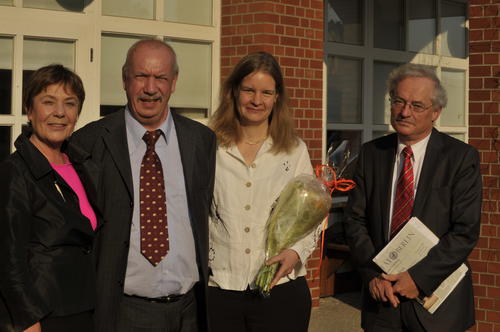 Prof. Dr. Edda Müller, Prof. Dr. Martin Jänicke, Prof. Dr. Miranda Schreurs, PD Dr. Lutz Mez (v.l.n.r.).