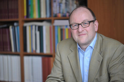 Prof. Dr. Michael Meyer, Stellvertretender Sprecher von Topoi für die Freie Universität Berlin und hiesiger Professor für prähistorische Archäologie