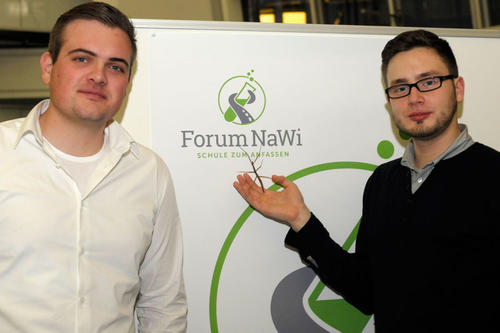 Die Unternehmensidee "Forum NaWi" von René Pernull und Kadir Sak kam auf den dritten Platz.