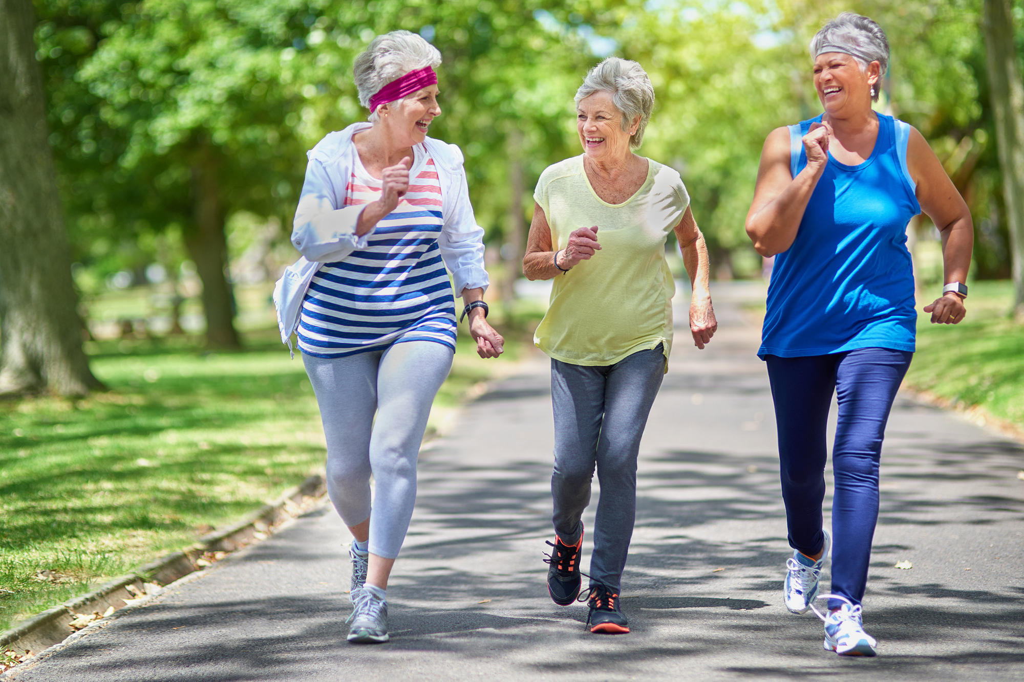 Sport in einer Gruppe macht Spaß und hilft der Gesundheit.