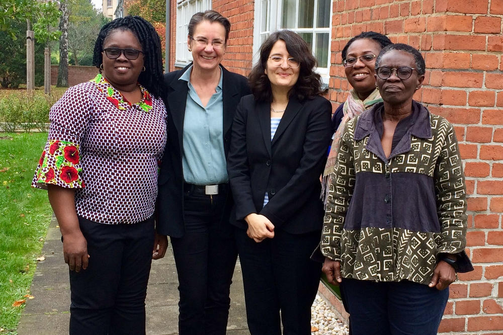 From left: Dr. Genevieve Adkupo (UCC), Dr. Mechthild Koreuber (Chief Gender Equality Officer, Freie Universität), Prof. Gülay Çağlar (Otto Suhr Institute), Georgina Yaa Oduro (Director, Centre for Gender Research, UCC), Prof. Akua O. Britwum (UCC)