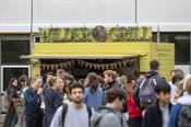 Enjoying time together was an important part of the week: Foodtrucks came to campus, giving students, employees, and visitors the chance to meet outside over lunch or a snack.