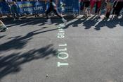Motivational messages provided runners with an extra boost.