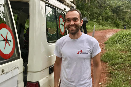 Stefan Tihi while working for Médecins Sans Frontières in Nigeria.