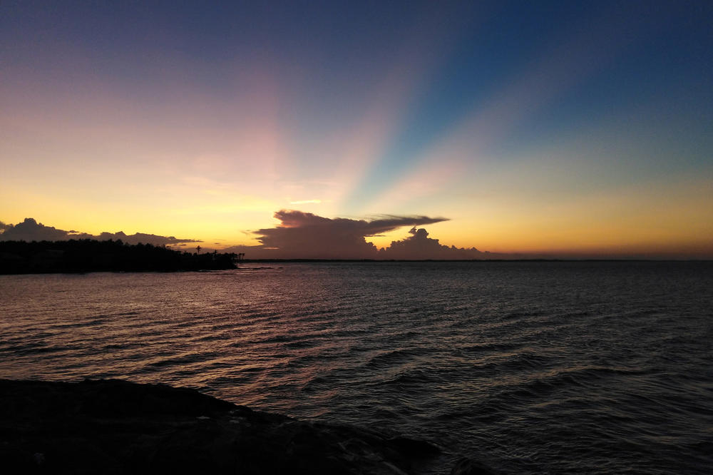 A sunset in French Guiana. Davia Rosenbaum wrote that she left her comfort zone and learned a lot.