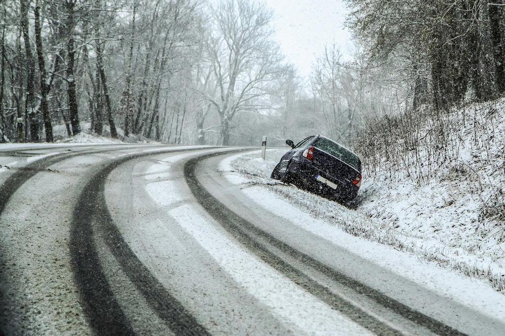 When the streets are wet or icy, the number of weather-related traffic accidents increases the faster we drive.