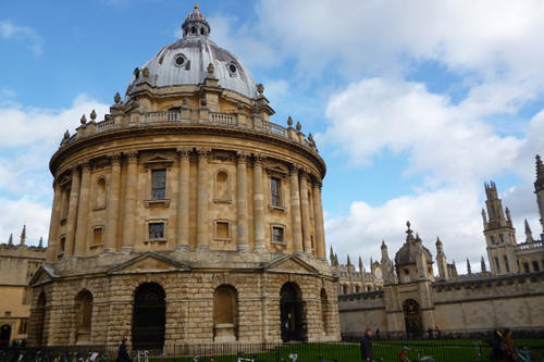 The Radcliffe Camera: the reading room building of the famous Bodleian Library.