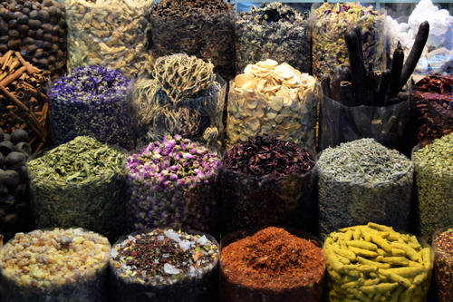 Cinnamon & Co. The spice market in Dubai is very enticing.