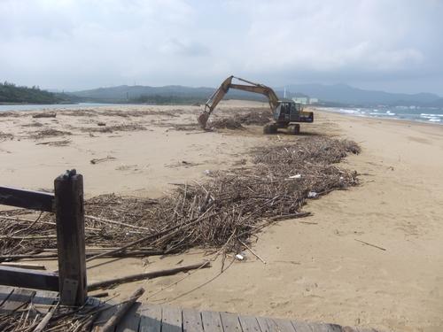 Work is being done to clean up the beaches.