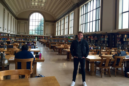 Louis Potthoff will conclude his first semester at Berkeley with final exams next week, and he is already looking forward to the next semester.