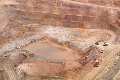 Industrial goldmine in Burkina Faso.
