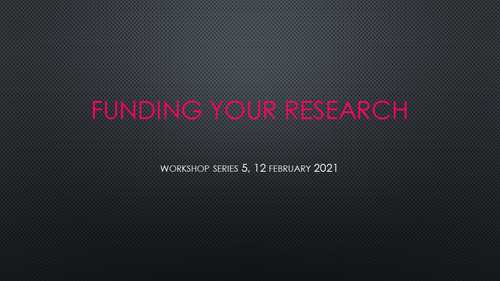 15 funding your research