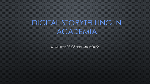 18 digital storytelling