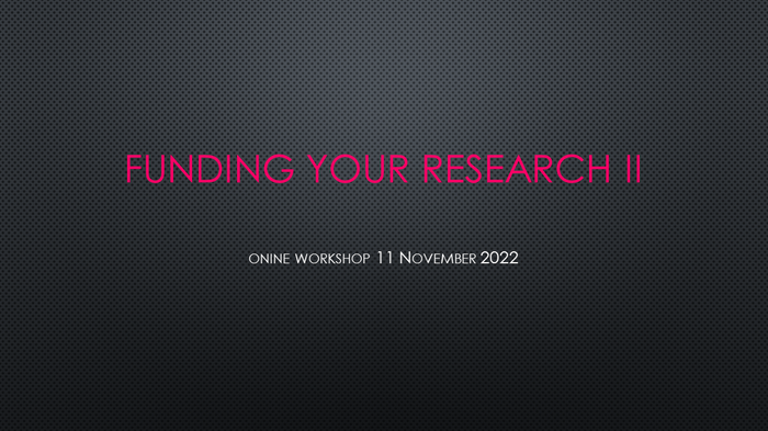 19 funding research II