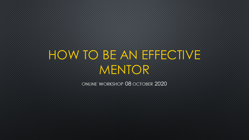 7 effective mentor