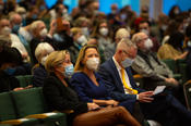 Final arrangements before the lecture begins: Nicole Dubilier, Antje Boetius, Günter M. Ziegler (fltr).