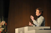 Mary Robinson described impressively in her speech what freedom means, especially for those who cannot live in freedom.