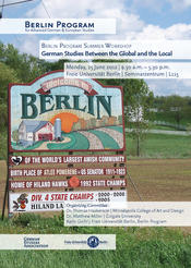 Poster of the 2012 Berlin Program Summer Workshop