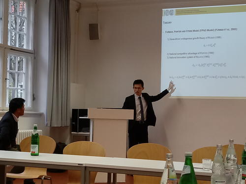 A doctoral candidate was also part of the speakers: Mr. KOU Kou from Martin-Luther-Universität Halle-Wittenberg.