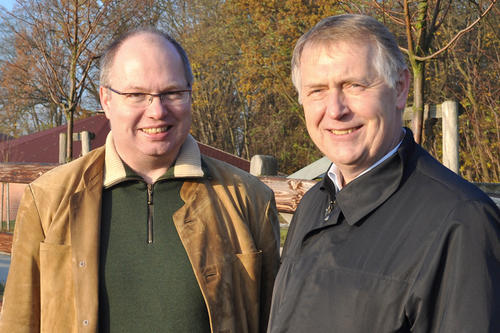 Initiator und Leiter: Die Professoren Leo Brunnberg (rechts) und Johannes Handler.