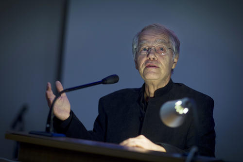 Volker Braun war 2014 Gast der Siegfried Unseld Vorlesung.