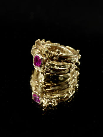 Gold with ruby: Katharina von Bora’s wedding ring, from 1525.