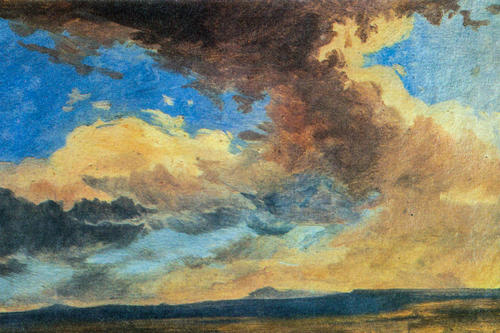 Adalbert Stifter, an Austrian writer, painted cloud formations and made weather phenomena an important motif of his stories as well.