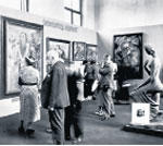 Ausstellung „Entartete Kunst“, München 1937, Raum 6<br>Foto: Archiv Forschungsstelle 