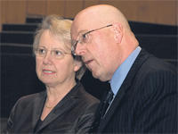 Annette Schavan und Dieter Lenzen bei der Eröffnung des DHC