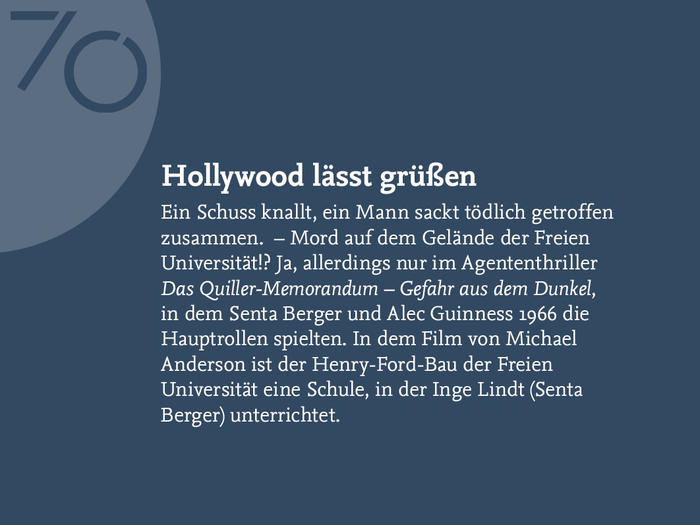 Hollywood lässt grüßen