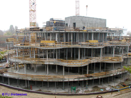 Die Baustelle im Oktober 2002