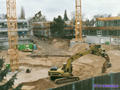 Die Baugrube im Februar 2002