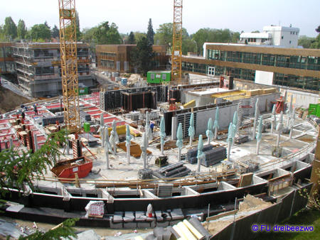 Die Baustelle im Mai 2002