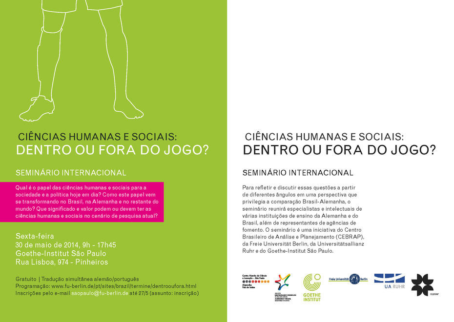 Evento "Ciências humanas e sociais: dentro ou fora do jogo?"