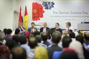 The panel discussion “Meet German Universities” with representatives of the four present universities