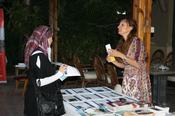 In the garden the visitors could gather information on the DAAD scholarship programs and doctoral education in Berlin