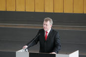 Die Laudatio hielt Prof. Dr. Eberhard Sandschneider, Direktor der Deutsche Gesellschaft für Auswärtige Politik e.V.
