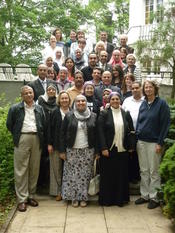 Teilnehmerinnen und Teilnehmer des ersten  Workshops