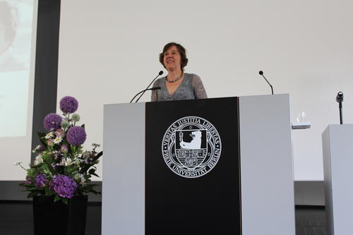 Grußwort durch die Vorsitzende des Frauenrats Prof. Dr. Margreth Lünenborg